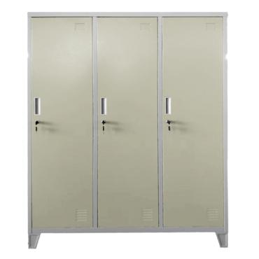 Метален гардероб детски BTL JZ с 3 отделения 150x120x40 см- затворен, сниман отпред