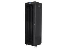 Комуникационен шкаф Lanberg rack cabinet 19' free-standing 42U/600x600 (flat pack) with glass door lcd black v2