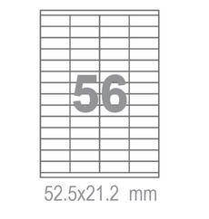 Самозалепващи етикети  Fleks Ko A4 52.5x21.2 56 бр