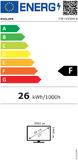Монитор Philips 27E1N5500LA, 27' VA WLED, 2560x1440@75Hz, 4ms GtG, 1ms MPRT, 300cd m/2, 4000:1, Mega Infinity DCR, Adaptive Sync, FlickerFree, LowBlue Mode, 3Wx2, Tilt, Height Adjust, Pivot, 2xHDMI, DP