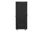 Комуникационен шкаф Lanberg rack cabinet 19' free-standing 37U/600x800 (flat pack) with glass door lcd black v2