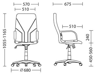 Директорски стол MANAGER- размери