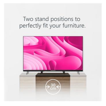 Телевизор Thomson Smart FHD TV 32'; Google TV; 1920 x 1080 (FHD), DLED, 60 Hz, DVB-T/T2/C/S/S2, Wi-Fi, Bluetooth, LAN, HDMI 3 (1.4), USB 2 (2.0), 12 Volt adapter included, Side Feet, Black