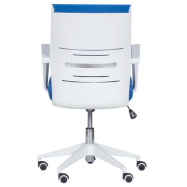 Работен стол КРАСИМИРА- гръб от полипропилен, бял цвят