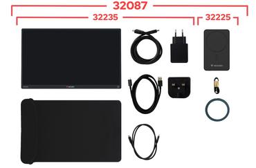 Монитор Verbatim Portable 13.3'  WUXGA Touch Monitor ALU with Wireless Power Supply incl. Power Bank 5000mAh