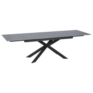 Трапезна маса ЛЕОНОРА разтегателна- черен цвят крака