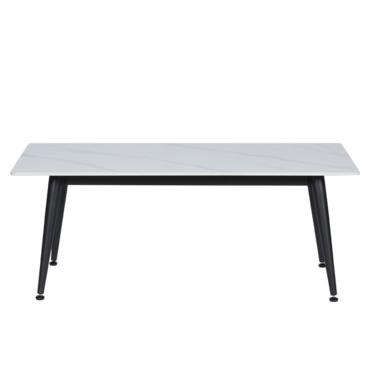 Холна маса РАДИА- бял плот, черни крака