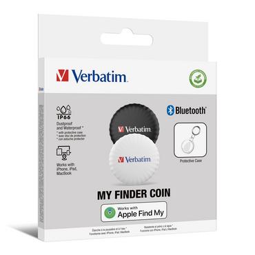 Проследяващо устройство Verbatim MYFC-02BW My Finder Coin Bluetooth Item Finder 2 pack Black/White