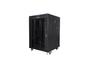 Комуникационен шкаф Lanberg rack cabinet 19' free-standing 15U/600x600 (flat pack) with glass door lcd black v2