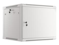 Комуникационен шкаф Lanberg rack cabinet 19' wall-mount 9U/600x600 for self-assembly with metal door grey (flat pack)