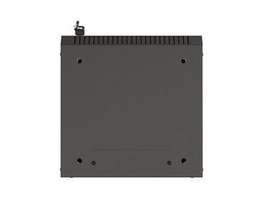 Комуникационен шкаф Lanberg rack cabinet 10' wall-mount 4U/300x300 (flat pack) with glass door black