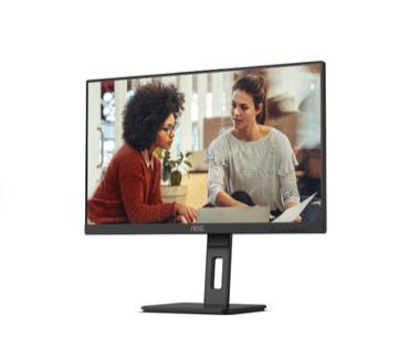 Монитор AOC 24E3QAF, 23.8' IPS WLED, 1920x1080@75Hz, 4ms GtG, 300cd m/2, 1000:1, 20M:1 DCR, Adaptive Sync, FlickerFree, Low Blue Light, 2Wx2, Tilt, Height Adjust, Pivot, Swivel, D-SUB, HDMI, DP