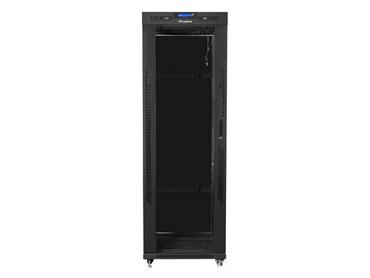 Комуникационен шкаф Lanberg rack cabinet 19' free-standing 37U/800x1000 (flat pack) with glass door lcd black v2