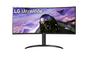 Монитор LG 34WP65CP-B, 34' UltraWide AG, Curved VA, 5ms, 1ms MBR, CR 3000:1, 300 cd/m2, 21:9, QHD 3440x1440, HDR10, AMD FreeSync, sRGB 99%, 160Hz, HDMI, DisplayPort, Speaker Maxx Audio 7Wx2, Tilt, Height Adjustable, Headphone Out, Black