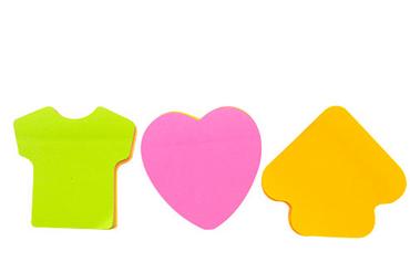 Самозалепващи листчета 76х76мм тениска неон