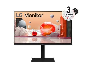 Монитор LG 27BA550-B, 27' IPS LED AG,  5ms GTG, 1300:1, 250cd/m2, Full HD 1920x1080, 100Hz, sRGB 99%, Usb Hub, D-Sub,  Display Port, HDMI, Speakers 2Wx2, Reader Mode, Tilt, Swivel, Height Adjustable, Pivot, LG Switch app, Headphone Out, Black