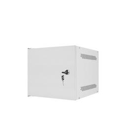 Комуникационен шкаф Lanberg rack cabinet 10” wall-mount 4U / 280x310 for self-assembly (flat pack) with metal door, grey