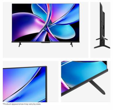 Телевизор Hisense 50' E7Q Pro, 4K Ultra HD 3840x2160, QLED, Quantum Dot, 144Hz, HDR 10+ adaptive, HLG, Dolby Vision, DTS Virtual X, Smart TV, WiFi 5GHz, WiFi Direct, BT, Anyview Cast, 3xHDMI, 2xUSB, LAN, CI+, DVB-T2/C/S2, Black