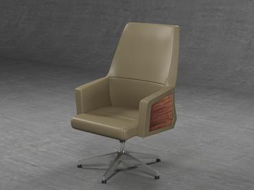 Посетителски стол КАЙМАКЧАЛАН LND 03- широка седалка и облегалка