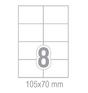 Самозалепващи етикети 105x70 8 бр.