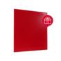 Стъклена магнитна дъска 40х60 см Червена - снимана вертикално, в комплект с магнити