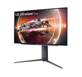 Монитор LG 27GS95QE-B,  26.5', UltraGear OLED 0.03ms (GtG), AG, QHD (2560x1440), 240Hz, HDR400,  275 cd/m2, 1 500 000:1, 1000cd/m2, DCI-P3 98.5%, USB3.0 (1up/2down), VRR, AMD Free-sync, NVIDIA G-Sync, HDMI, DP, Height Adjustable, Pivot, Tilt, Swive, Headp