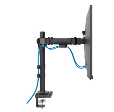 Стойка Neomounts Nero Double Flat Screen Desk Mount  (phone holder+Quick-fix clamp/grommet)
