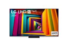 Телевизор LG 65UT91003LA, 65' 4K UltraHD TV 4K (3840 x 2160), DVB-T2/C/S2, webOS 24 Smart TV, ThinQ AI, Alpha 5 AI 4K Gen7, WiFi, HDR10 pro, HLG, ALLM/HGiG, AI Upscaling, AI Sound(Virtual 9.1.2 Up-mix), AirPlay, Quick Card, HDMI eARC, CI, LAN, USB, Blueto
