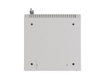 Комуникационен шкаф Lanberg rack cabinet 10' wall-mount 9U/300x300 (flat pack) with glass door grey