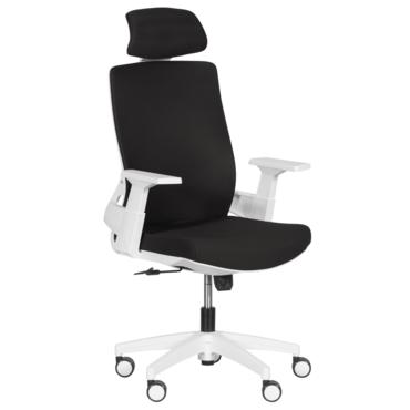 Президентски стол Миглена 46 - черна дамаска, меш