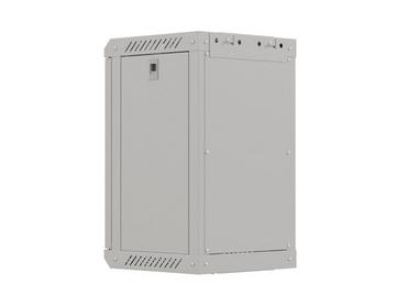 Комуникационен шкаф Lanberg rack cabinet 10' wall-mount 9U/300x300 (flat pack) with glass door grey