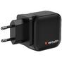 Зарядно устройство Verbatim Mini GaN Charger 70W 3 Port US plug with EU and UK adaptors