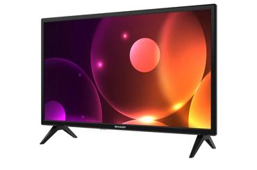 Телевизор Sharp 24FA2E, 24' LED HD 1366x768, 100 000:1, DVB-T/T2/C/S/S2, Active Motion 100, Speaker 2x3W, Dolby Digital, CI+, 3xHDMI, 2xUSB, Bluetooth, LAN, Video/Audio input (3 x RCA), 2 pole Stand