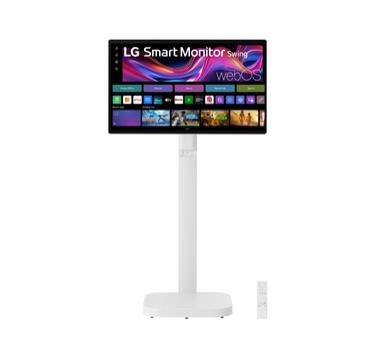 Монитор LG 32U889SA-W, 31.5' IPS, Smart webOS, Touch, Swind, 5ms GtG, 1000:1, 350cd/m2, UHD 4K (3840 x 2160), HDR 10, DCI-P3 95%, 3xUSB Type-C (PD 65W), 2xHDMI, Tilt , Height adjustment, Swivel, Pivot, AirPlay 2, Speacers 5W x 2, LG Switch, White
