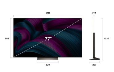 Телевизор LG OLED77C51LA, 75' UHD OLED evo, 4K (3840 x 2160), DVB-C/T2/S2, Full Cinema Screnn, Alpha 9 AI 4K Gen8, 120Hz Native (VRR 144Hz), ThinQ AI, HDR10, VRR, NVIDIA G-SYNC, AMD FreeSync, Dolby Vision, Dolby Atmos, Wi-Fi 6, Bluetooth, HDMI, USB, Airpl