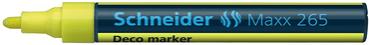 Маркер тебешир Schneider Maxx 265 жълт хоризонтален без капачка