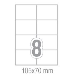 Самозалепващи етикети 105x70 8 бр.