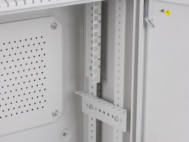 Комуникационен шкаф Lanberg rack cabinet 19' wall-mount 4U+3u/540x200 low-profile grey (assembled)