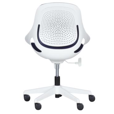 Детски стол БЕТИ - снимка отстрани, бял гръ