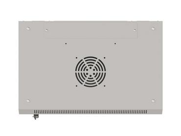 Комуникационен шкаф Lanberg rack cabinet 19' wall-mount 9U/540x350 (flat pack) with glass door grey