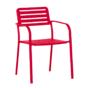 Градински стол ЛАЗУР- цвят на метала, червен
