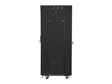 Комуникационен шкаф Lanberg rack cabinet 19' free-standing 27U/600x600 (flat pack) with mesh door lcd black v2