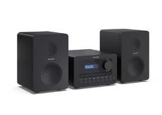 Аудио система Sharp Audio Systems XL-B520D(BK), HI-FI MICRO SYSTEM, 40 (peak), DAB+/DAB and FM radio with RDS, Bluetooth v5.0, CD player, USB MP3 playback, 3.5mm Headphone jack / line-out, wooden speaker, Black
