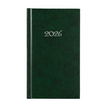 Календар - бележник СЛИМ джобен зелен