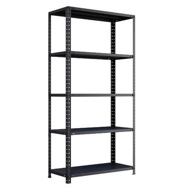Метален стелаж FRT 180х90х40 см 70 кг/рафт- черен, 5 рафта