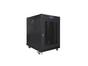 Комуникационен шкаф Lanberg rack cabinet 19' free-standing 15U/800x1000 (flat pack) with mesh door lcd black v2
