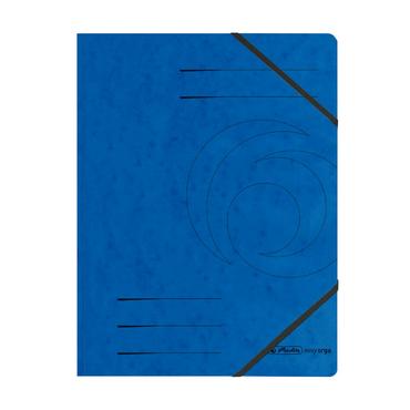 Папка с ластик Herlitz Colorspan 320 гр синя