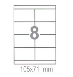 Самозалепващи етикети 105х71 8 бр.