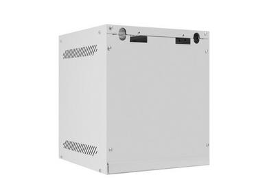 Комуникационен шкаф Lanberg rack cabinet 10' wall-mount 6U/280x310 for self-assembly with metal door grey (flat pack)