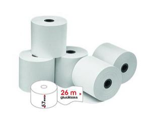Касови ролки термо 57 мм/ф 48 26 м 10 бр
